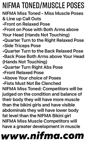 NIFMA Toned/Muscle Poses